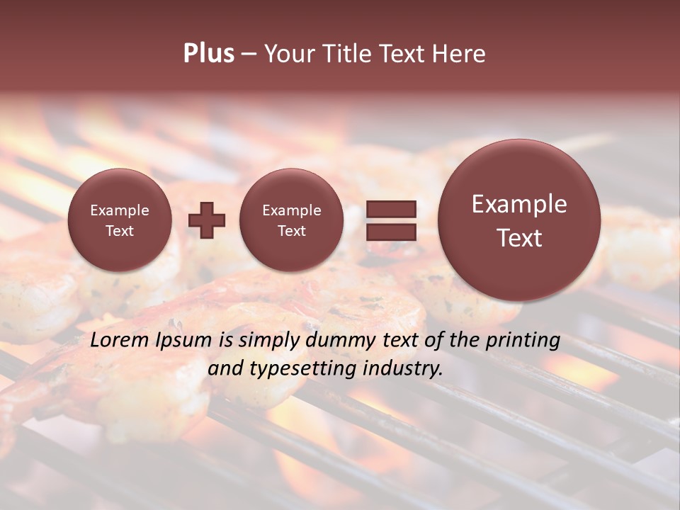 Party Copy Space Red PowerPoint Template