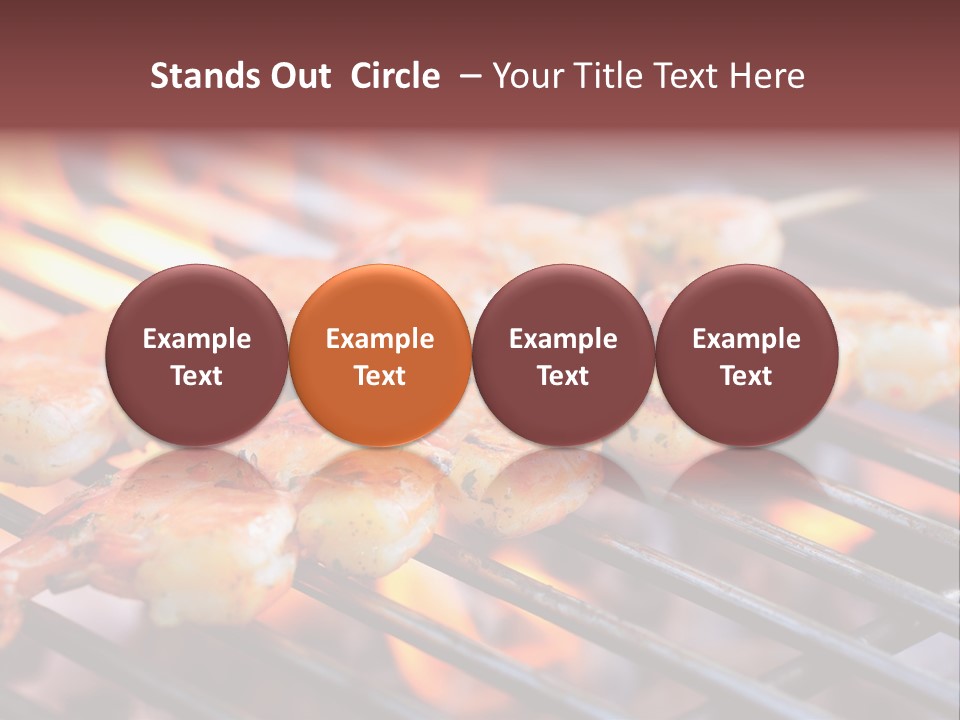 Party Copy Space Red PowerPoint Template