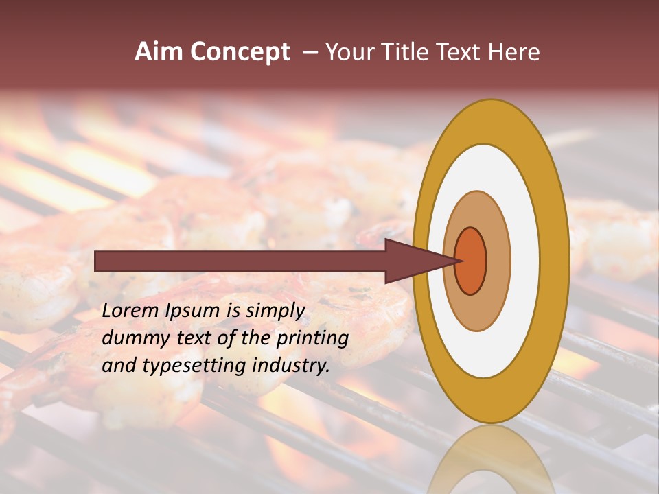 Party Copy Space Red PowerPoint Template