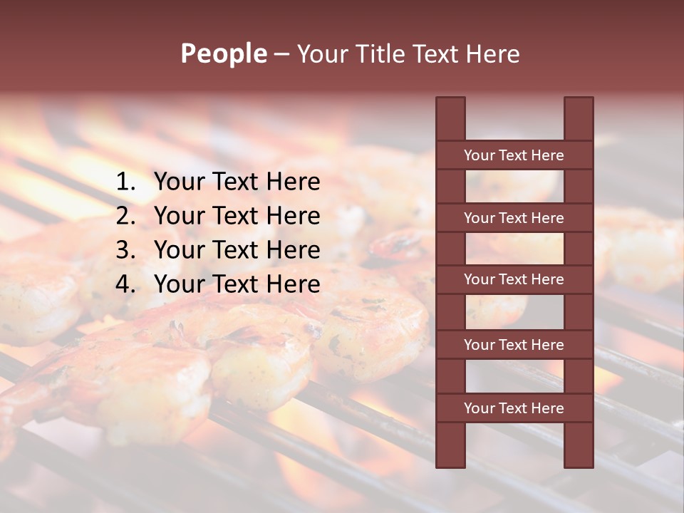 Party Copy Space Red PowerPoint Template