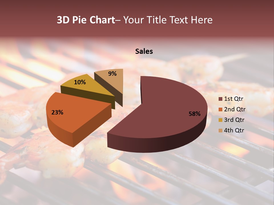 Party Copy Space Red PowerPoint Template