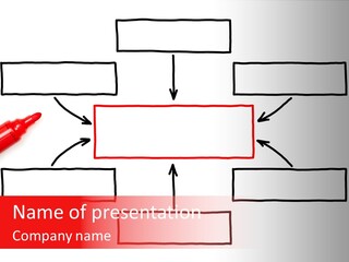 Arrow Sketching Board PowerPoint Template