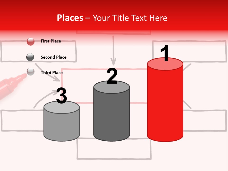 Arrow Sketching Board PowerPoint Template