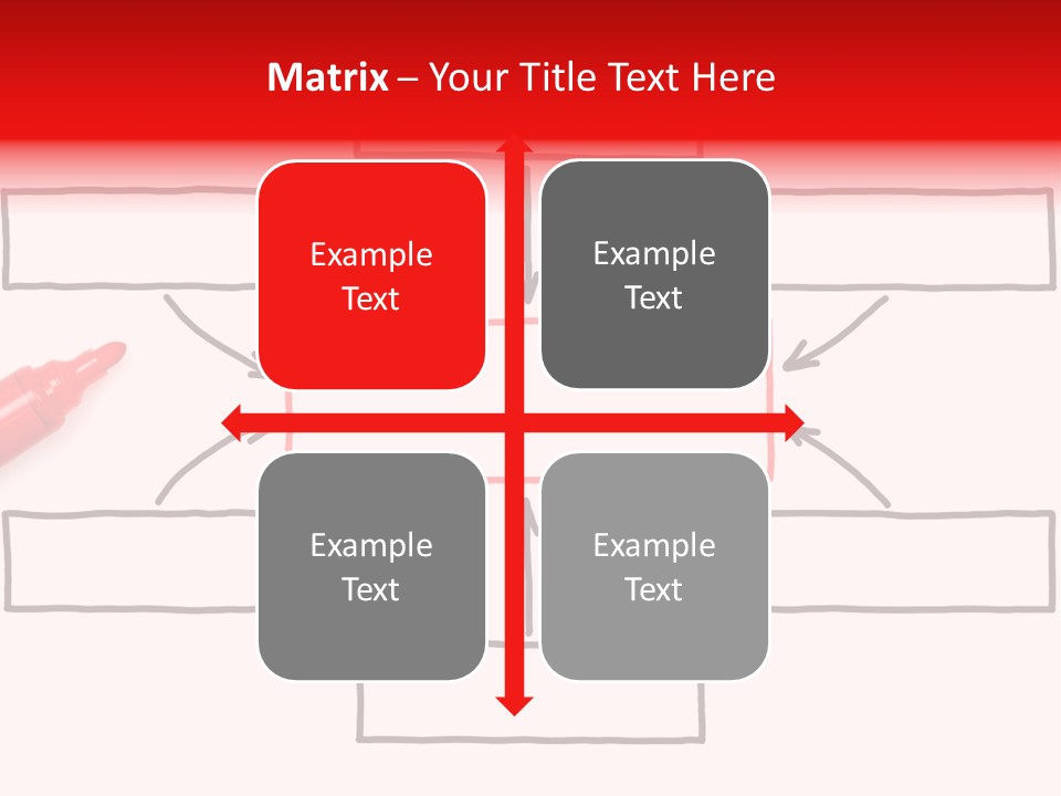 Arrow Sketching Board PowerPoint Template