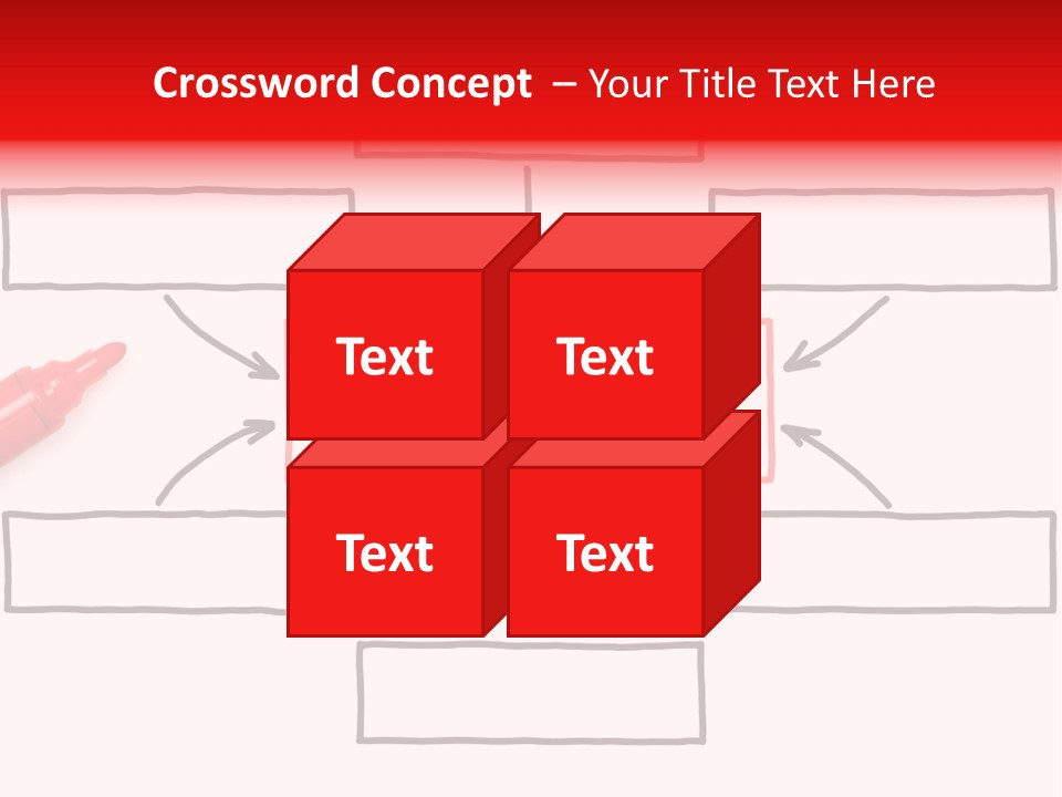 Arrow Sketching Board PowerPoint Template