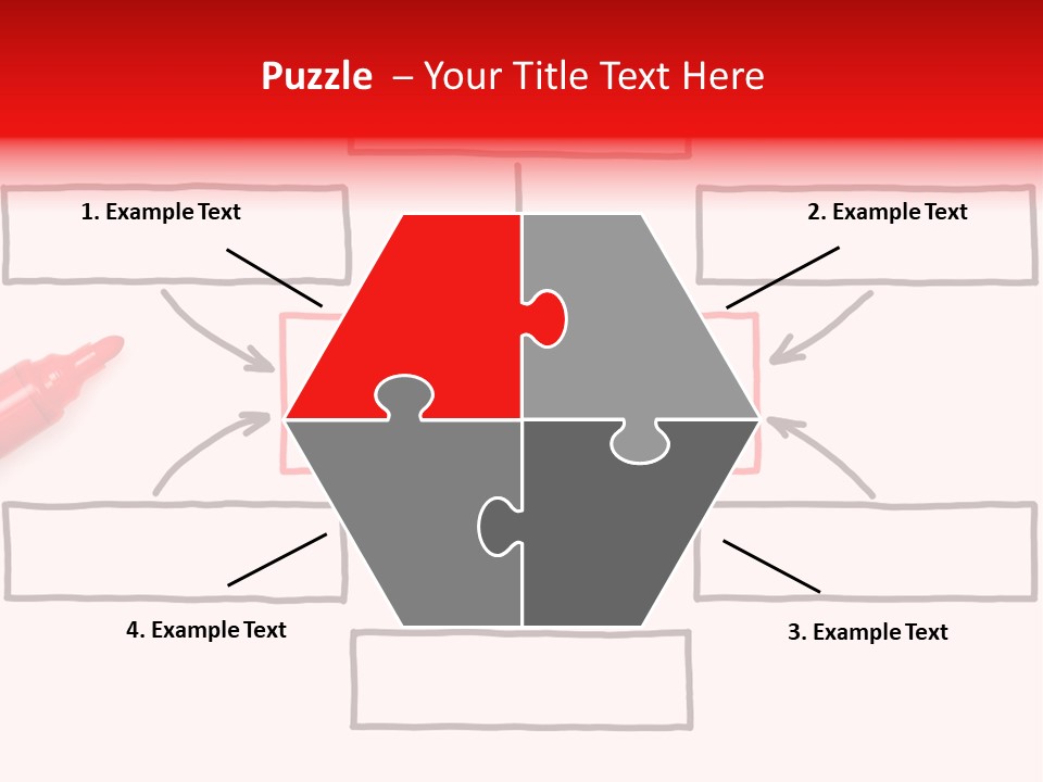 Arrow Sketching Board PowerPoint Template