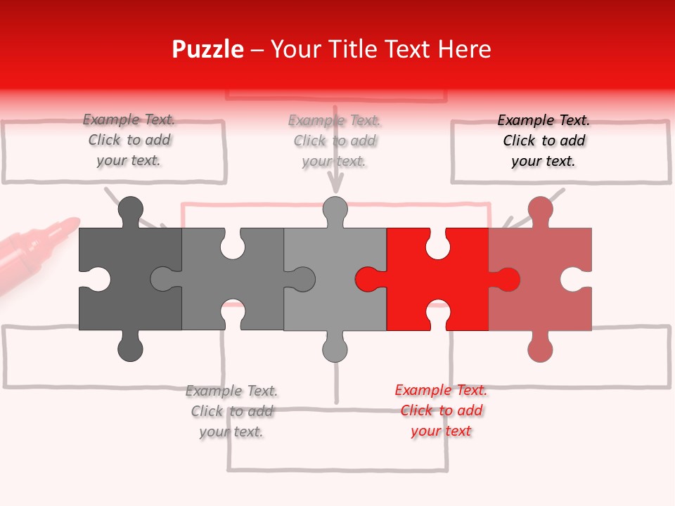 Arrow Sketching Board PowerPoint Template