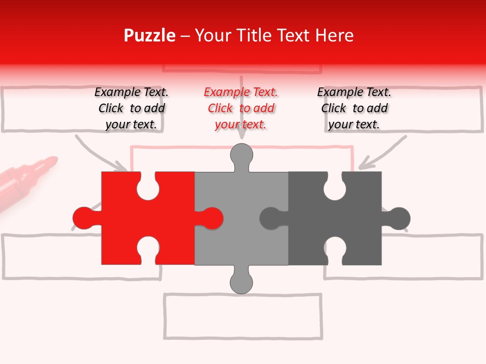 Arrow Sketching Board PowerPoint Template