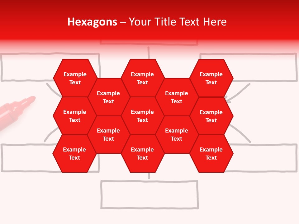 Arrow Sketching Board PowerPoint Template