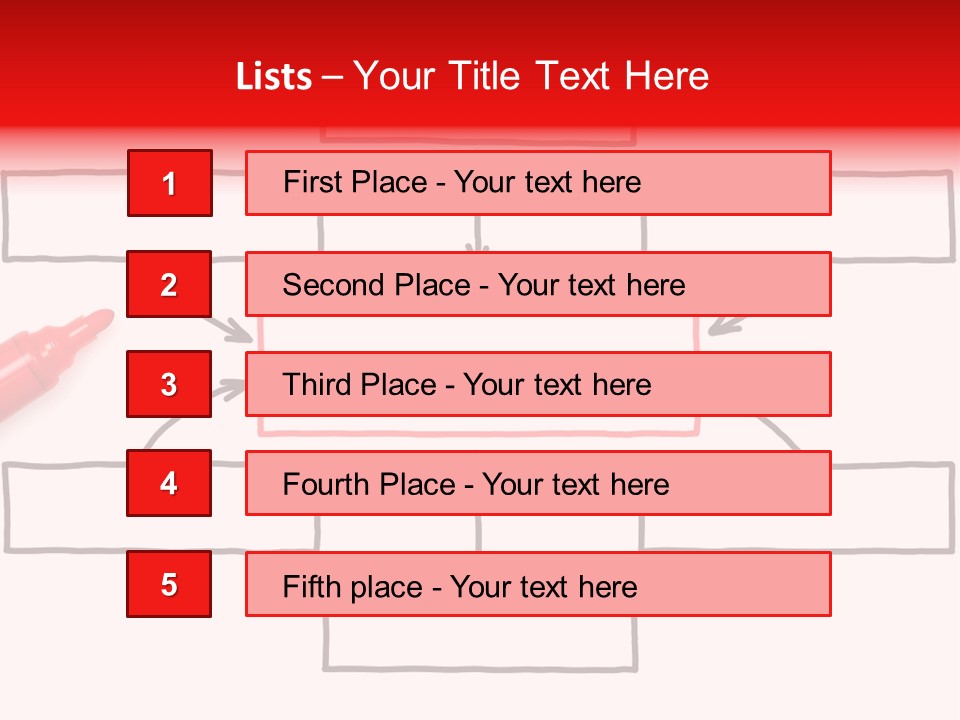 Arrow Sketching Board PowerPoint Template