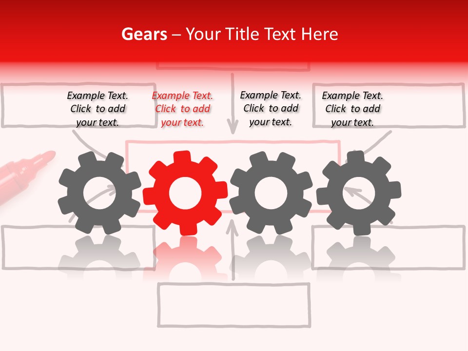 Arrow Sketching Board PowerPoint Template