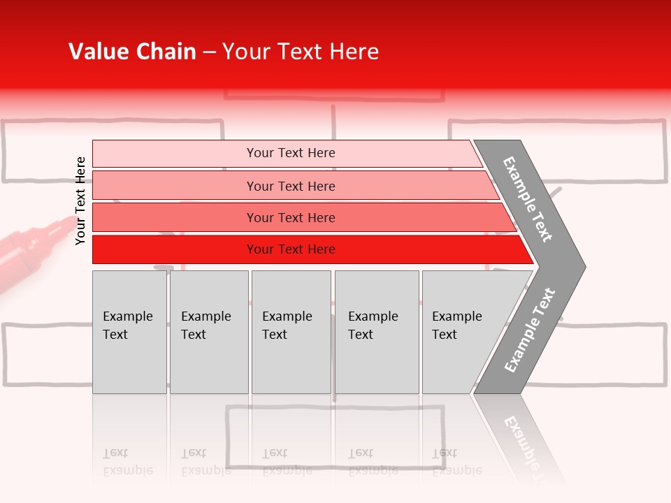 Arrow Sketching Board PowerPoint Template