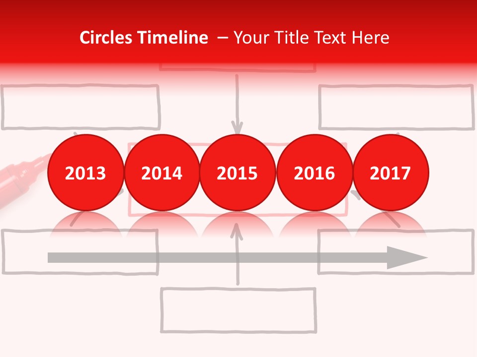 Arrow Sketching Board PowerPoint Template