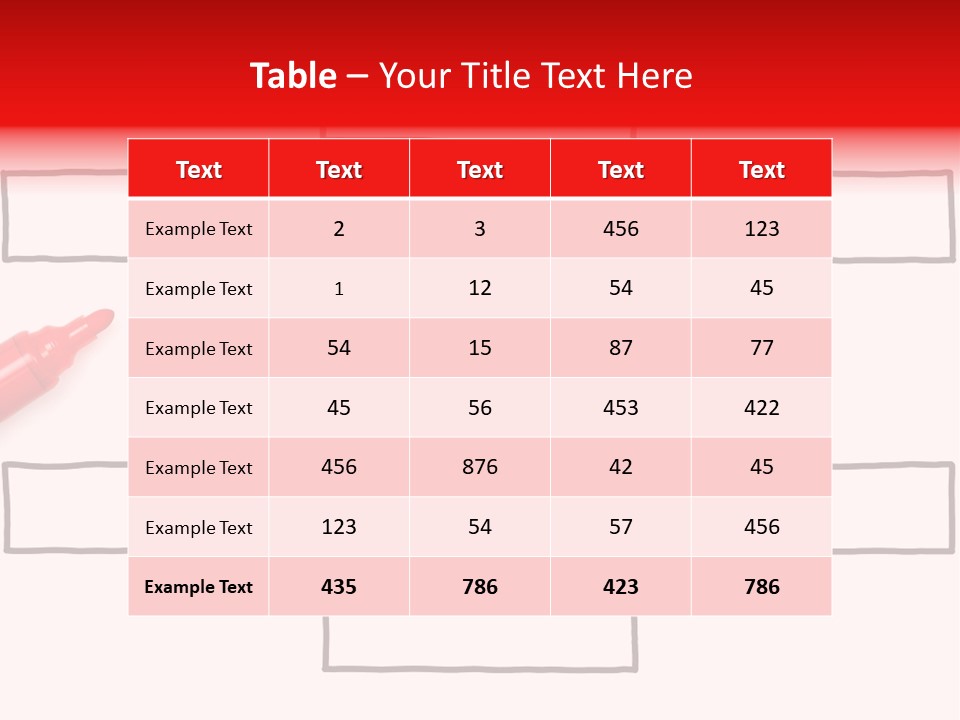 Arrow Sketching Board PowerPoint Template