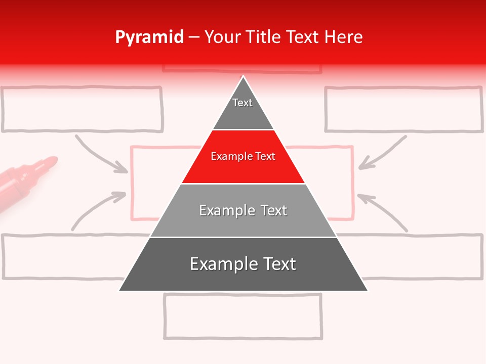 Arrow Sketching Board PowerPoint Template