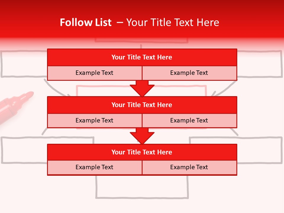 Arrow Sketching Board PowerPoint Template