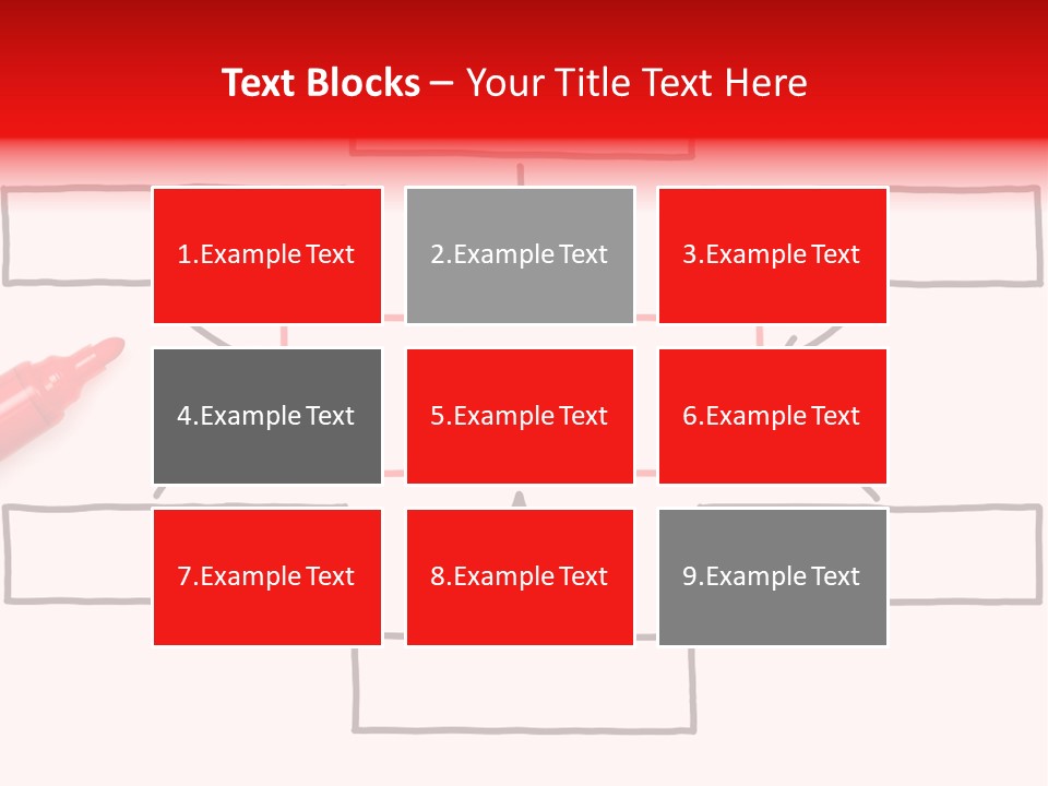 Arrow Sketching Board PowerPoint Template