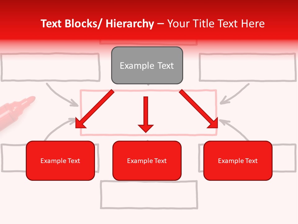 Arrow Sketching Board PowerPoint Template