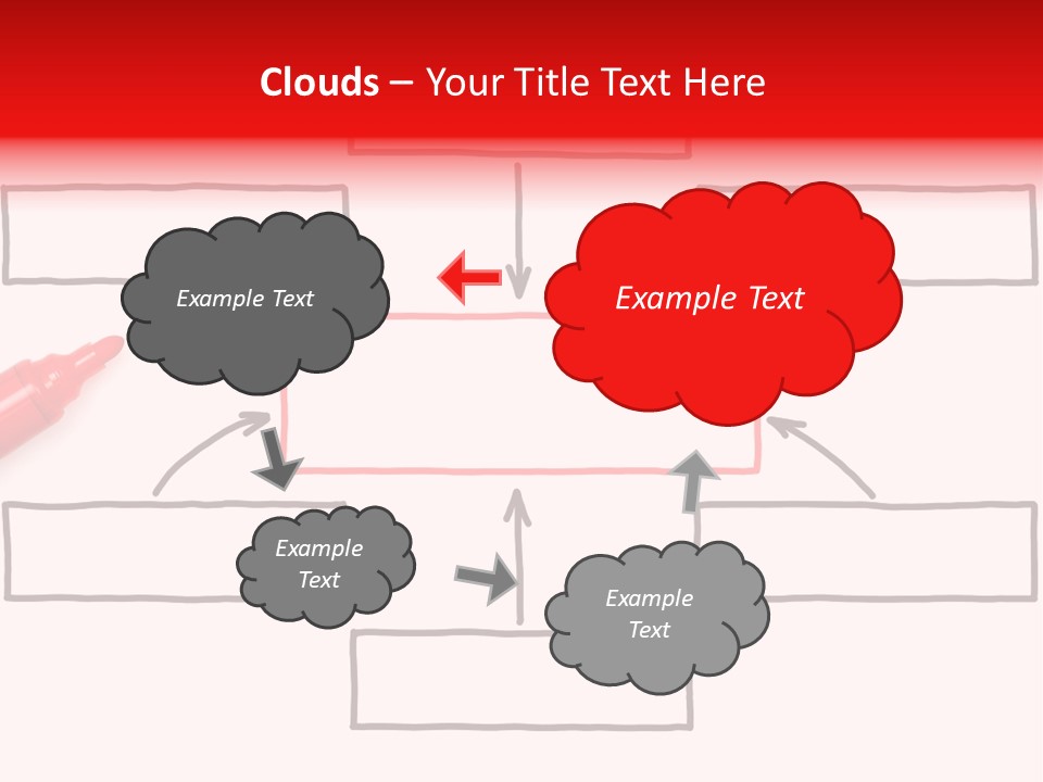 Arrow Sketching Board PowerPoint Template