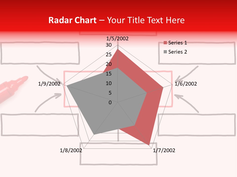Arrow Sketching Board PowerPoint Template