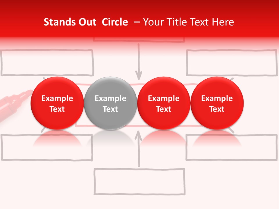 Arrow Sketching Board PowerPoint Template