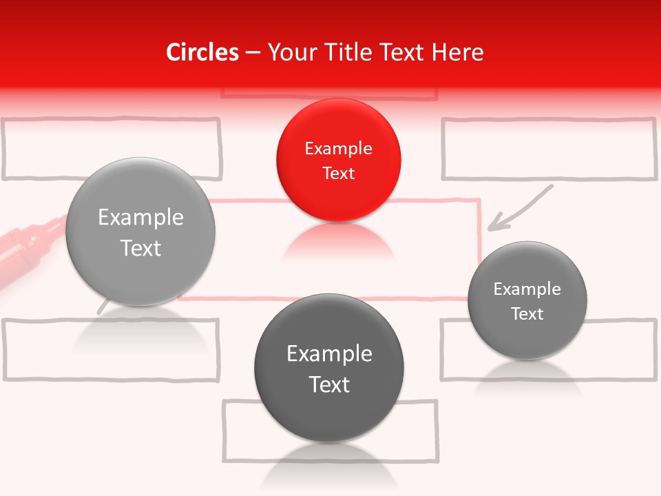 Arrow Sketching Board PowerPoint Template
