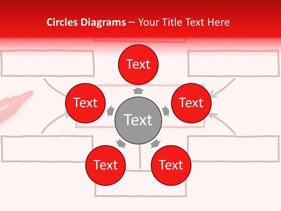 Arrow Sketching Board PowerPoint Template