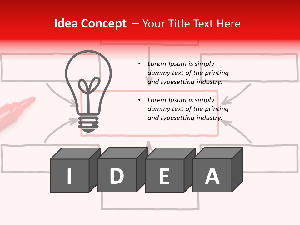 Arrow Sketching Board PowerPoint Template
