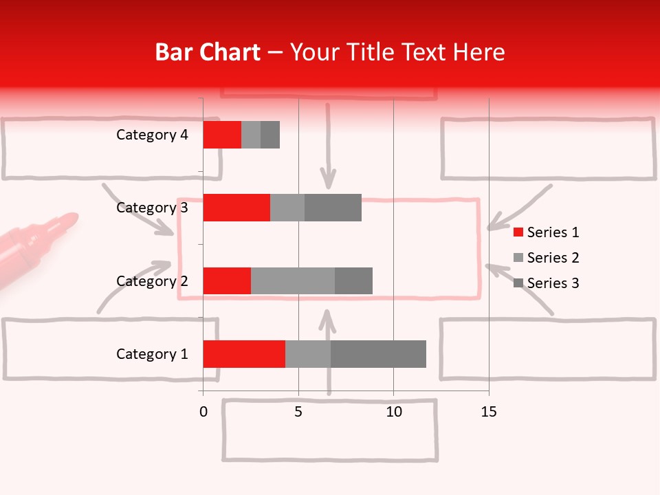 Arrow Sketching Board PowerPoint Template