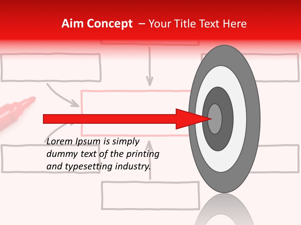 Arrow Sketching Board PowerPoint Template