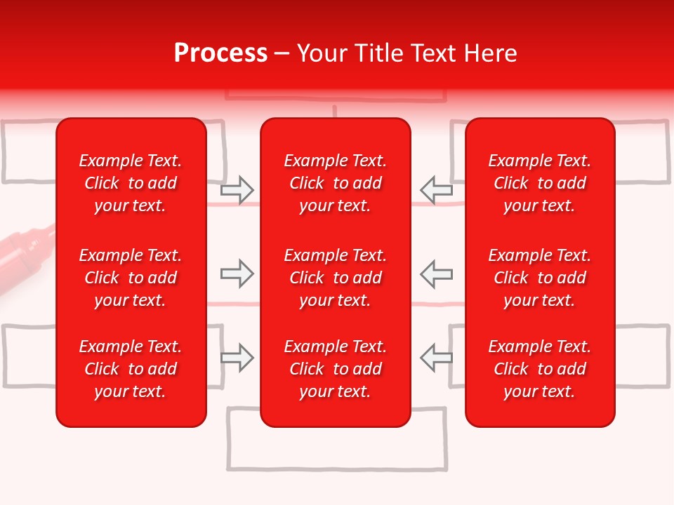 Arrow Sketching Board PowerPoint Template