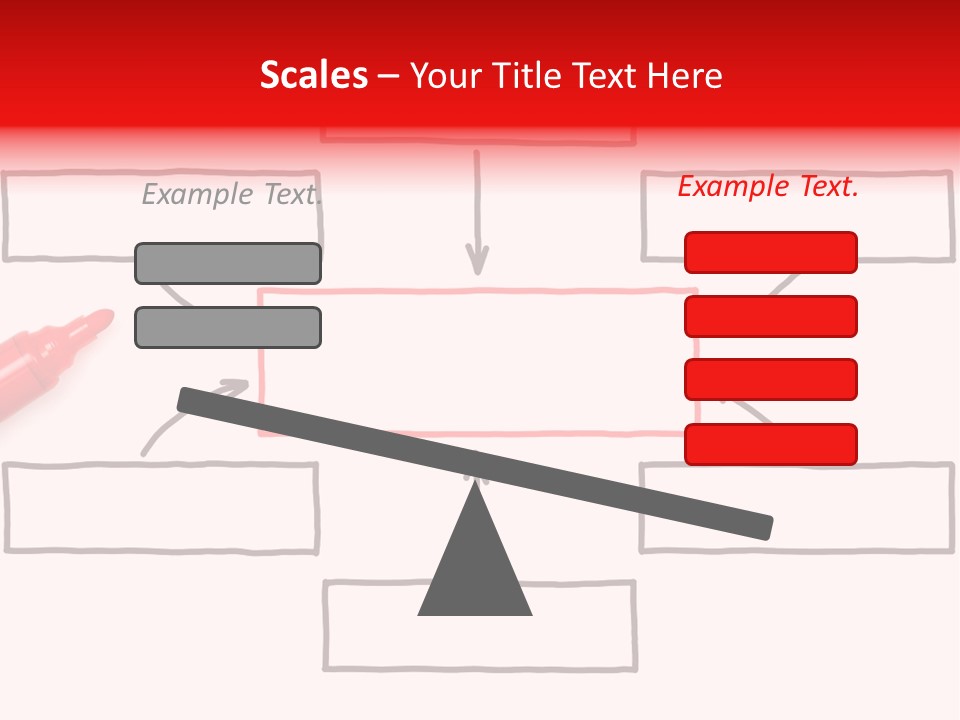 Arrow Sketching Board PowerPoint Template