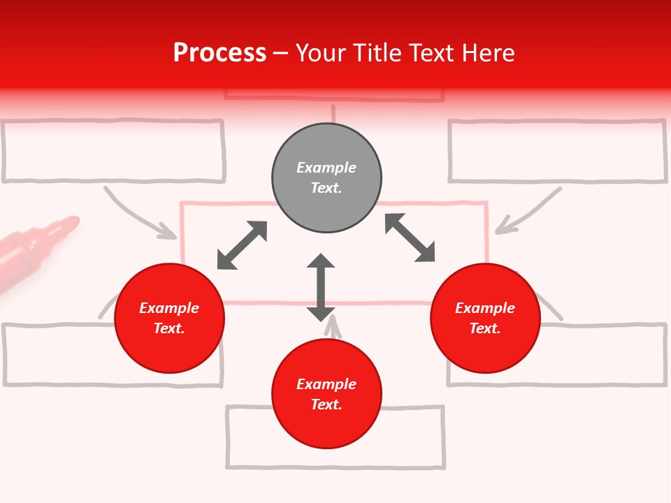 Arrow Sketching Board PowerPoint Template