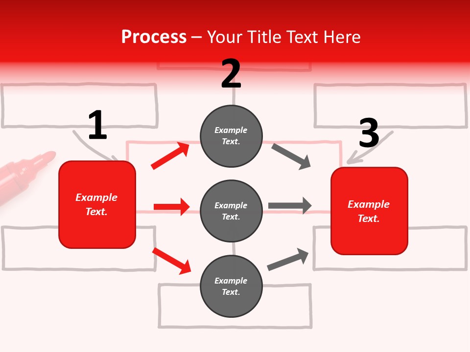 Arrow Sketching Board PowerPoint Template