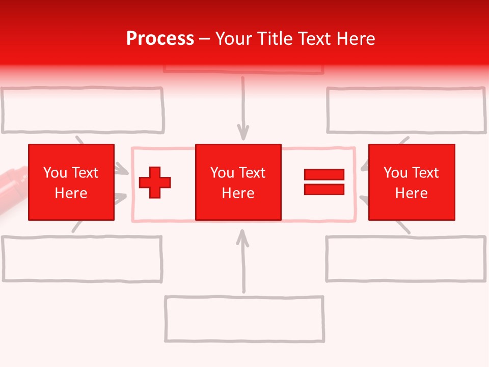Arrow Sketching Board PowerPoint Template