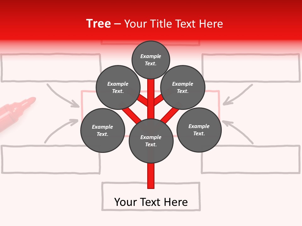 Arrow Sketching Board PowerPoint Template