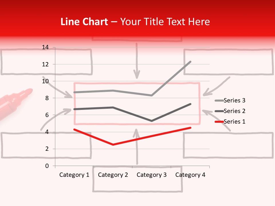 Arrow Sketching Board PowerPoint Template