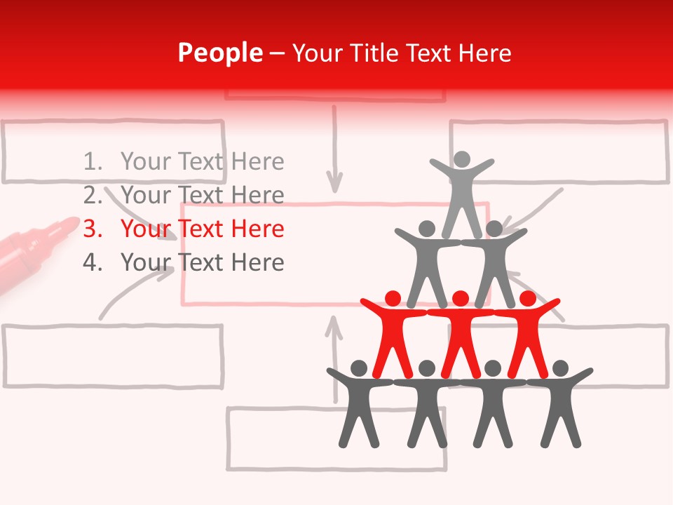 Arrow Sketching Board PowerPoint Template