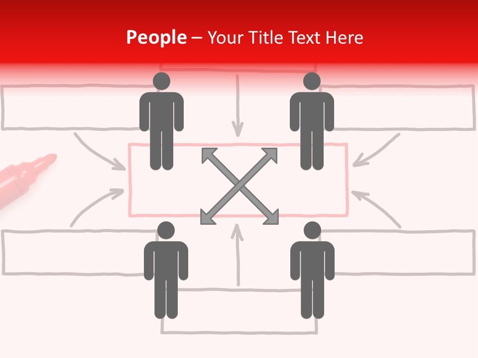 Arrow Sketching Board PowerPoint Template