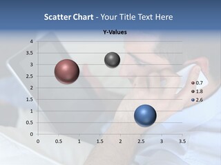 Telephone Young Sitting PowerPoint Template