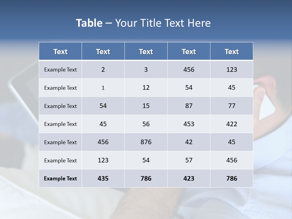 Telephone Young Sitting PowerPoint Template