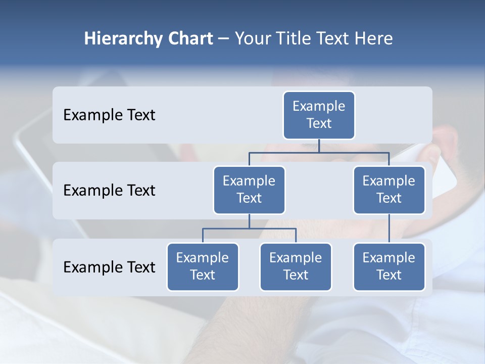 Telephone Young Sitting PowerPoint Template