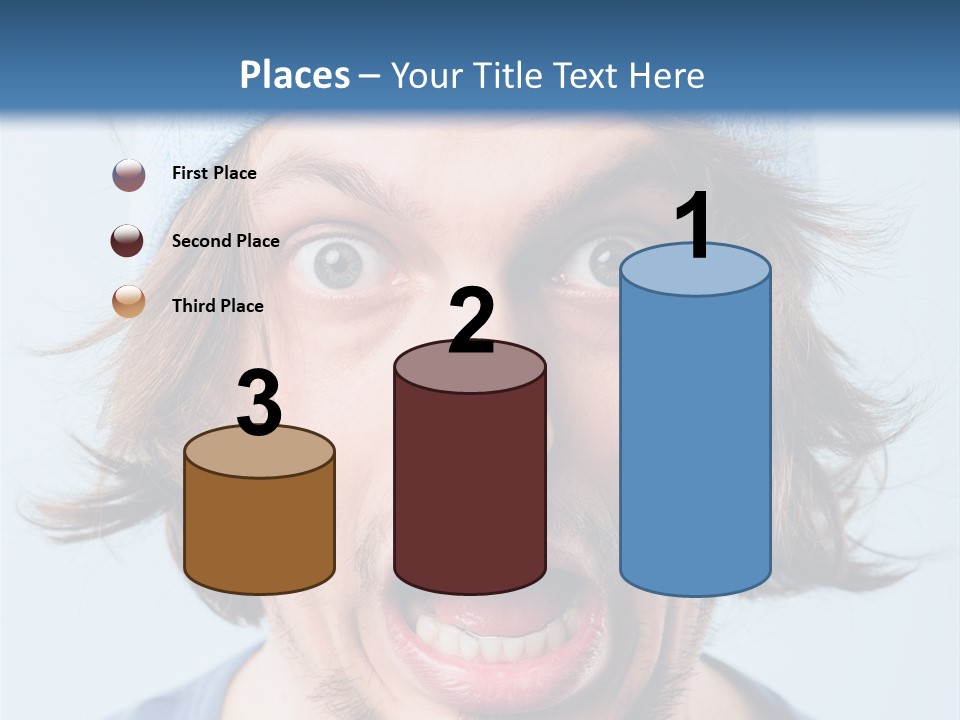 Hair Masculine Close Up PowerPoint Template