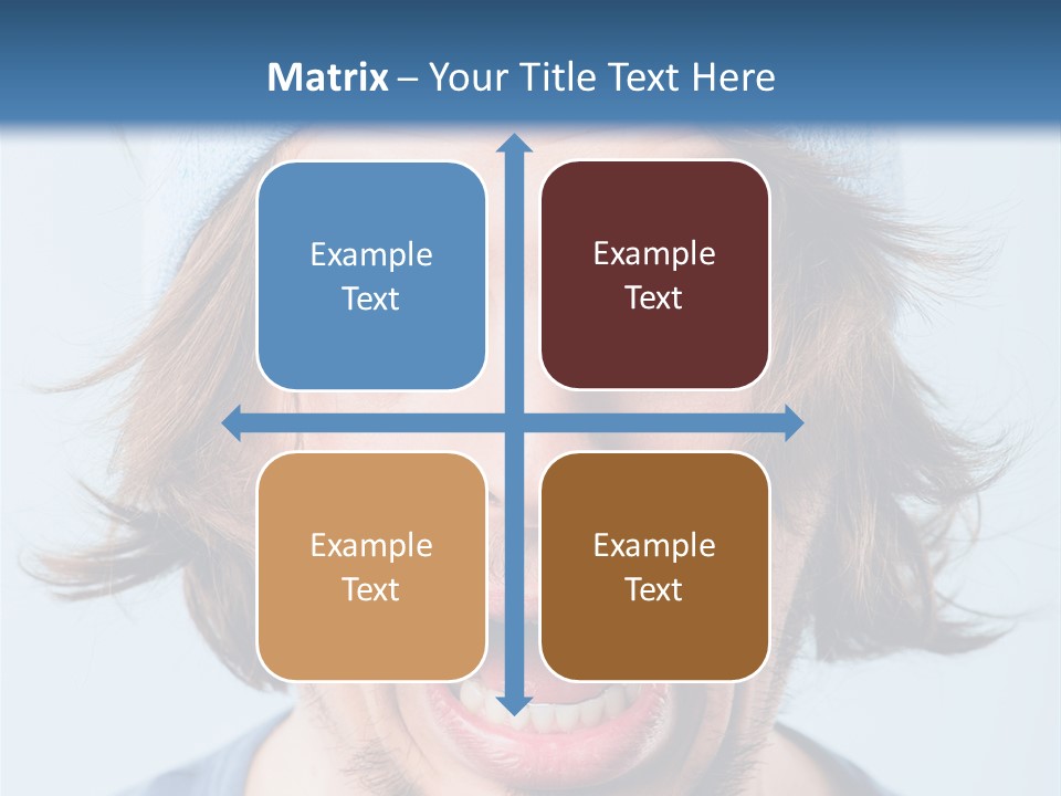 Hair Masculine Close Up PowerPoint Template