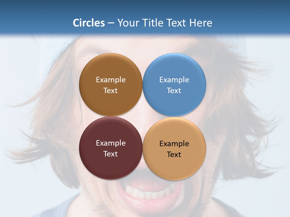 Hair Masculine Close Up PowerPoint Template