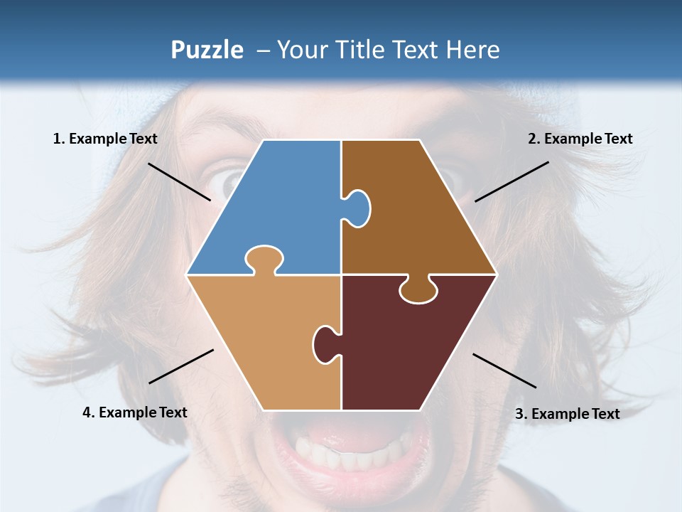 Hair Masculine Close Up PowerPoint Template