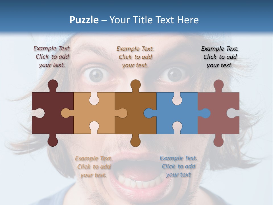 Hair Masculine Close Up PowerPoint Template