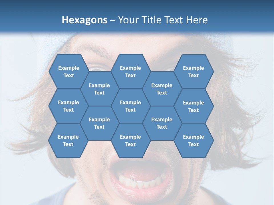 Hair Masculine Close Up PowerPoint Template