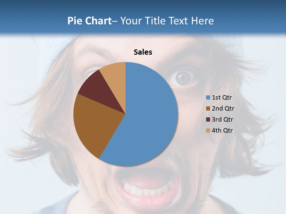 Hair Masculine Close Up PowerPoint Template