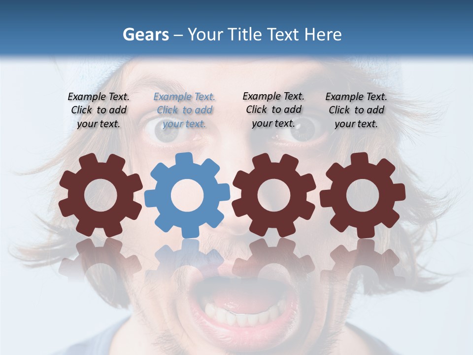 Hair Masculine Close Up PowerPoint Template